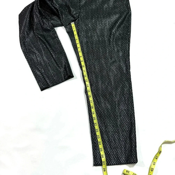New White House Black Market The Slim Ankle Pants Metallic Black - Picture 9 of 9